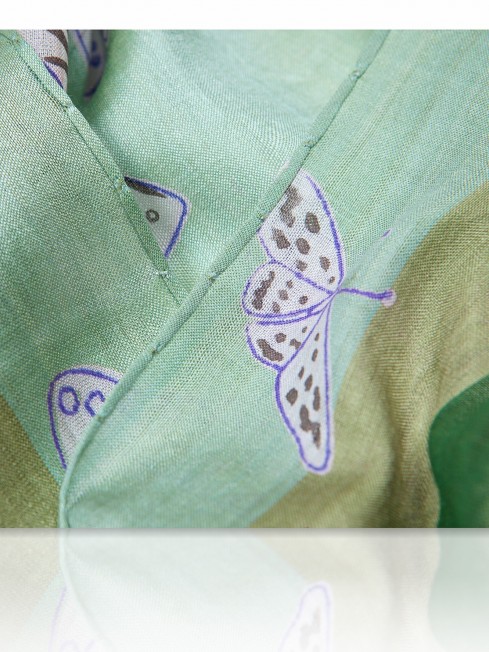 Палантин Женский SN-BUTTERFLY/VERT.BLUE